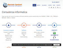Tablet Screenshot of danielecantoni.it